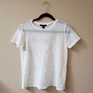 White mesh top